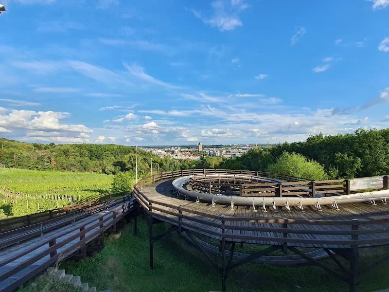 View of Bobová dráha Doksy (Bobsled Track) in Doksy, CZ