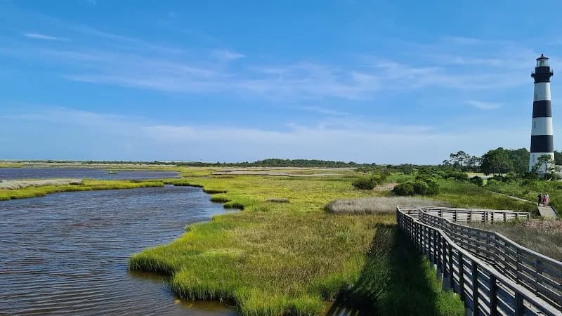 View of Bodie Island Lighthouse in Nags Head, NC