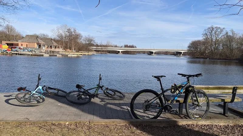 View of Border-to-Border Trail in Ann Arbor, MI