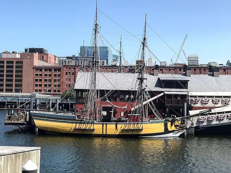 View of Boston Tea Party Ships & Museum in Boston, MA