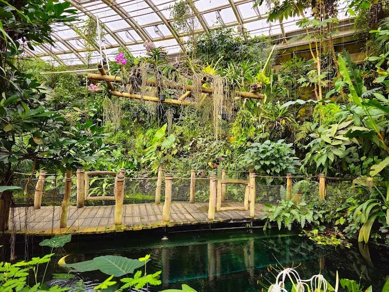 View of Botanical Garden of the City Prague in Roztoky, CZ