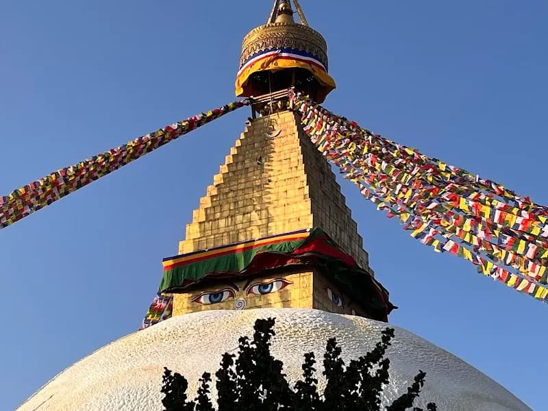 View of Boudhanath Stupa in Boudha, Bagmati