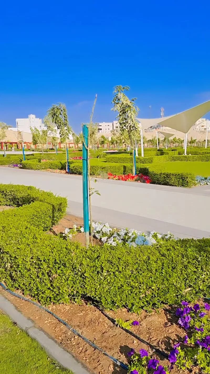 View of Bousher Heights Park in Bousher, Muscat