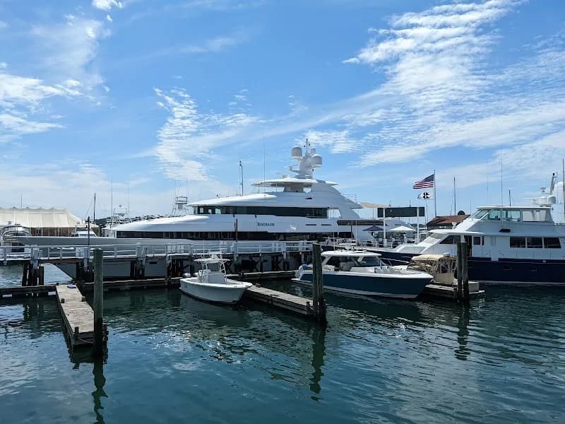 View of Bowens Wharf in Newport, RI
