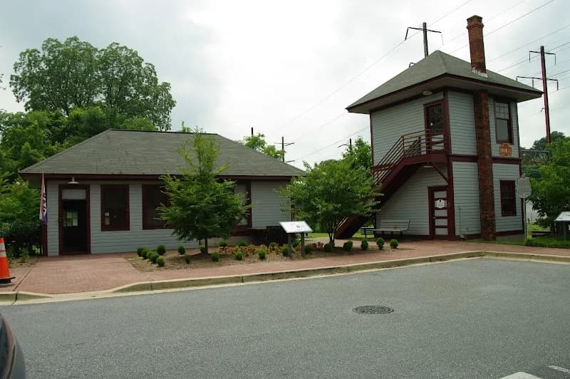 View of Bowie Railroad Museum in Bowie, MD