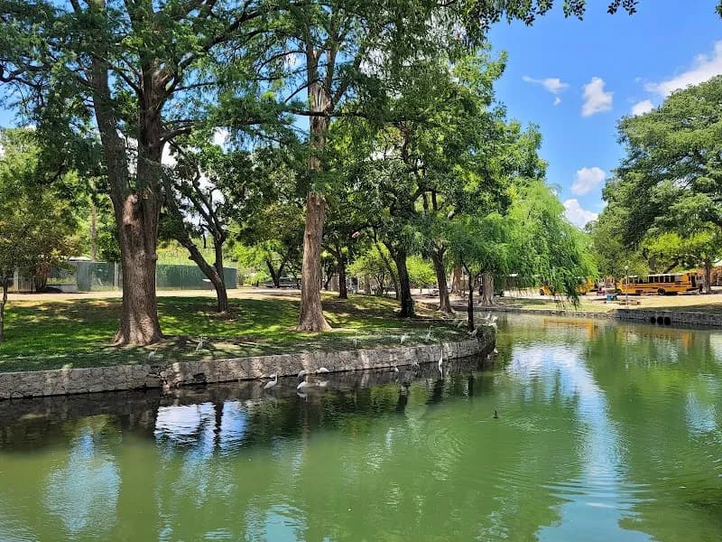 View of Brackenridge Park in New Braunfels, TX