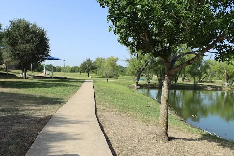 View of Bradfield Village Park in Buda, TX