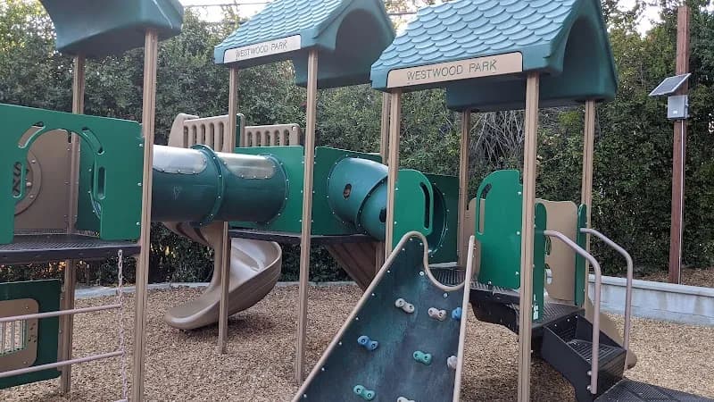 View of Brentwood Park in Redwood City, CA