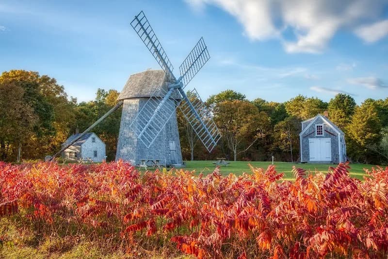 Brewster Windmill / Higgins Farm Windmill museum in Cape Cod, MA