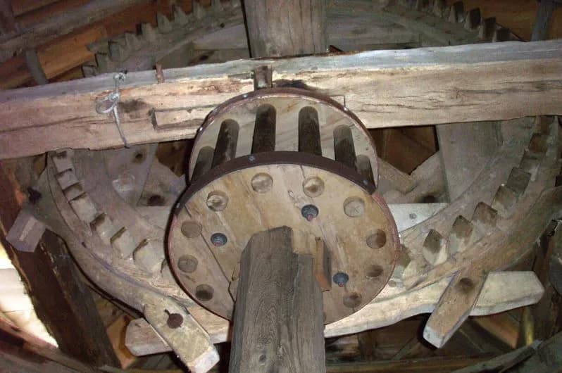 View of Brewster Windmill / Higgins Farm Windmill in Cape Cod, MA