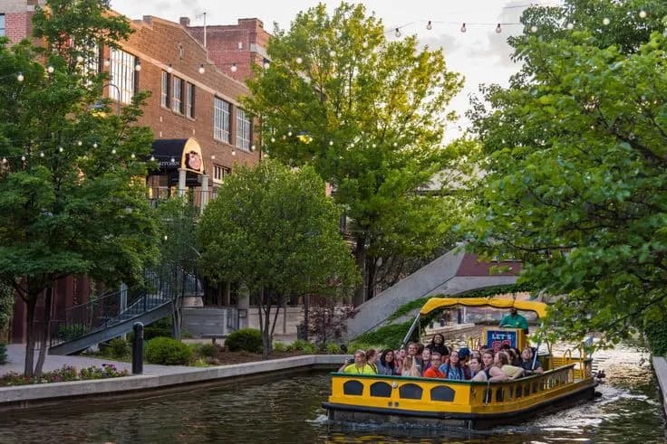 View of Bricktown Water Taxi in Oklahoma City, OK