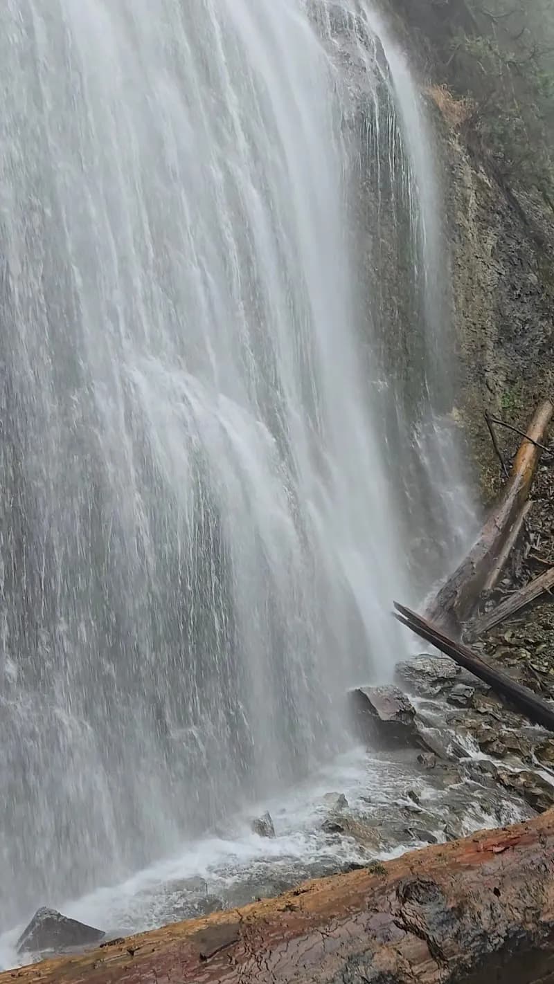 View of Bridal Veil Falls Provincial Park in Chilliwack, BC
