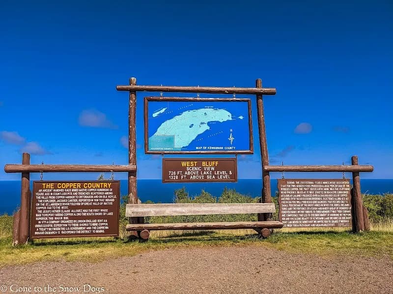 View of Brockway Mountain in Rapid River, MI