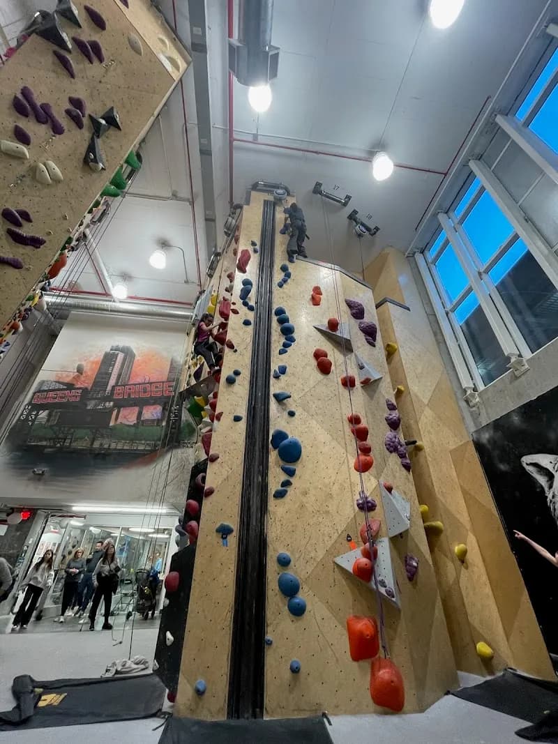 View of Brooklyn Boulders Queensbridge in New York City, NY