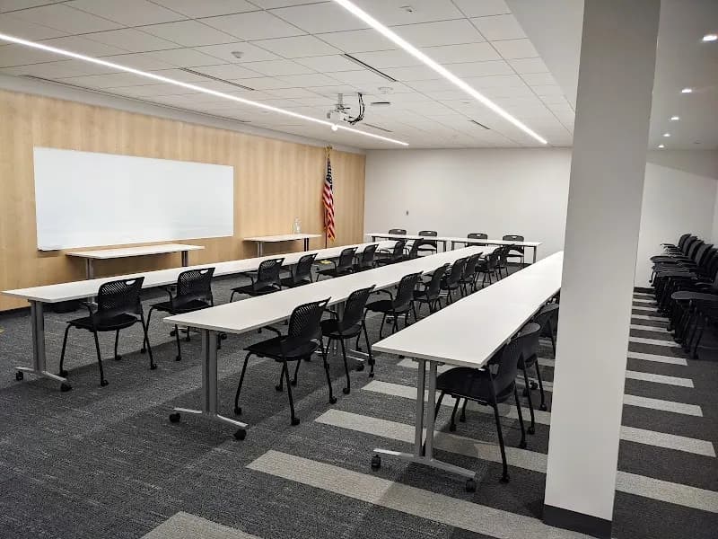 View of Brown Deer Public Library in Brown Deer, WI
