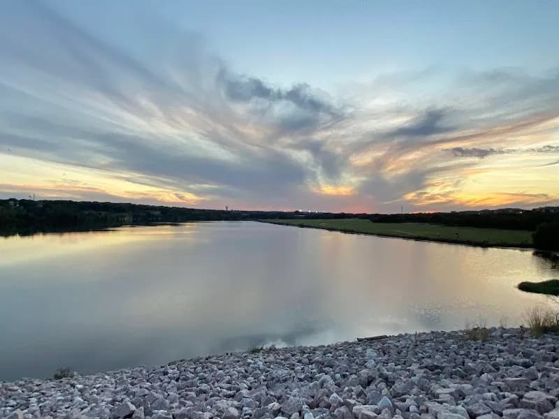 View of Brushy Creek Lake Park in Round Rock, TX