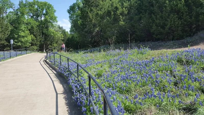 View of Brushy Creek trail head in Avery Ranch, TX