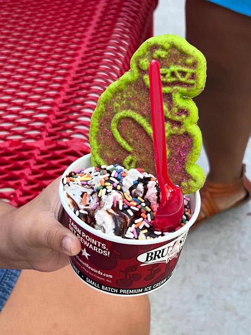 View of Bruster's Real Ice Cream in La Mesa, CA