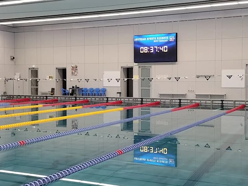 View of BSFZ swimming pool for training in Groß-Enzersdorf, VIE