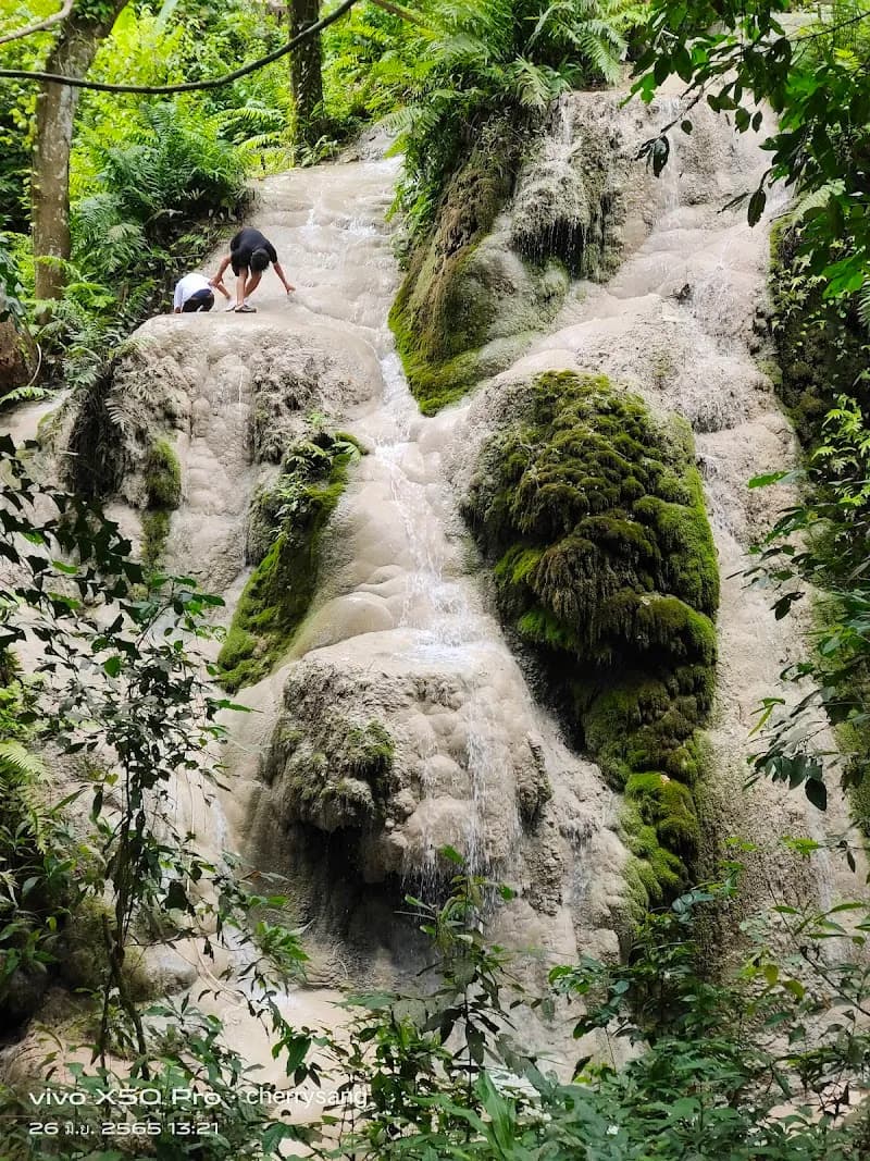 View of Buatong Waterfall-Chet Si Fountain National Park in Chiang Dao, CM