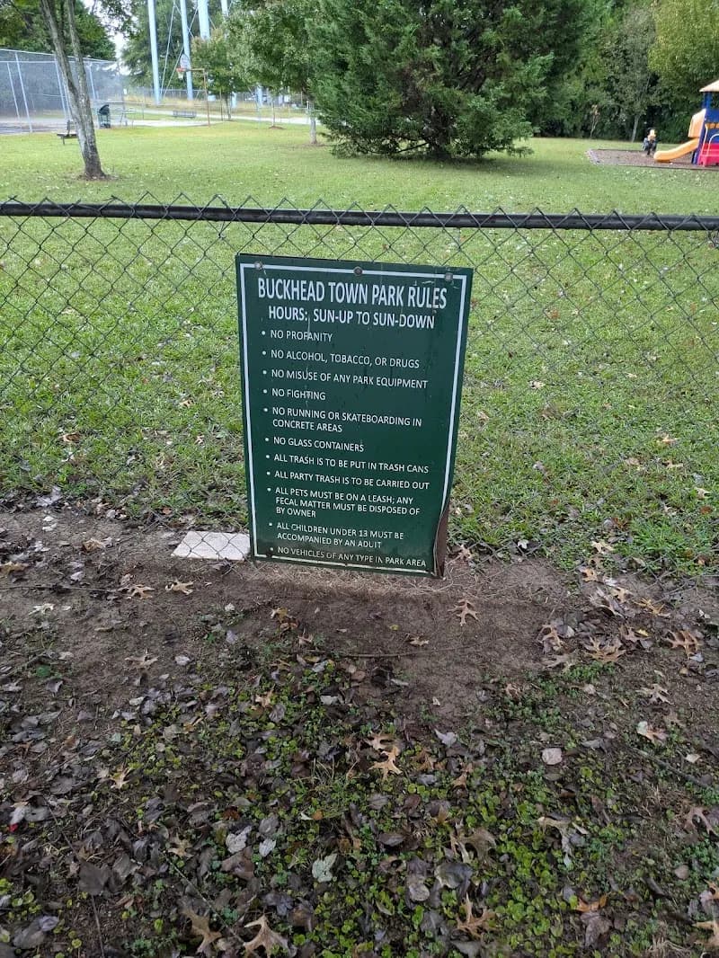 View of Buckhead Town Park in Buckhead, GA