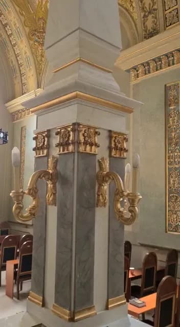 View of Óbudai Zsinagóga in Óbuda, Budapest