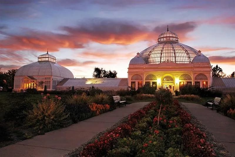 View of Buffalo and Erie County Botanical Gardens in Hamburg, NY