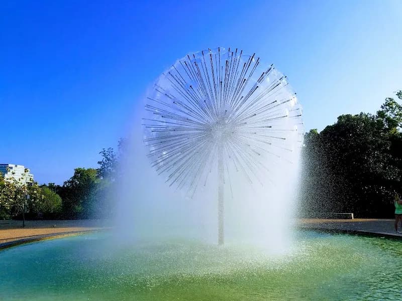 View of Buffalo Bayou Park in Houston, TX