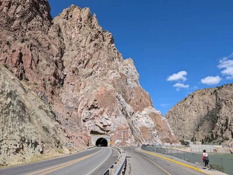 View of Buffalo Bill Reservoir Scenic View in Cody, WY
