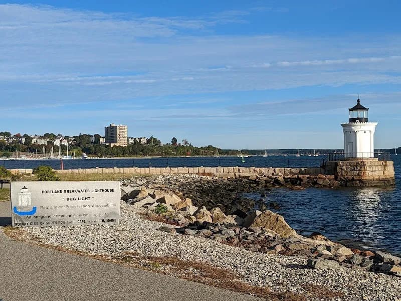 View of Bug Light Park in Portland ME, ME