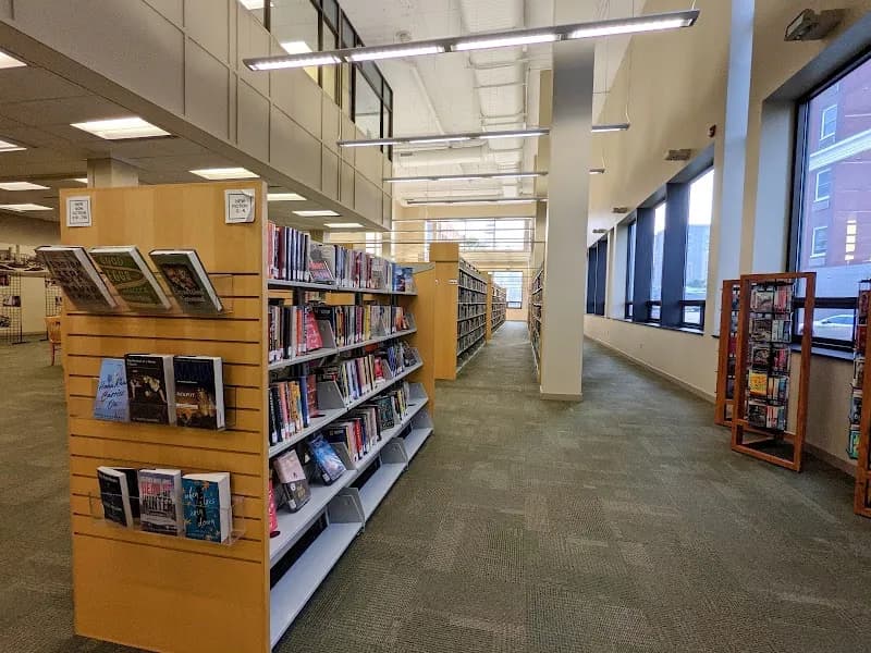 View of Buncombe County Public Libraries in Asheville, NC