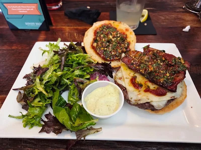 View of Burger Bach in Carytown, VA