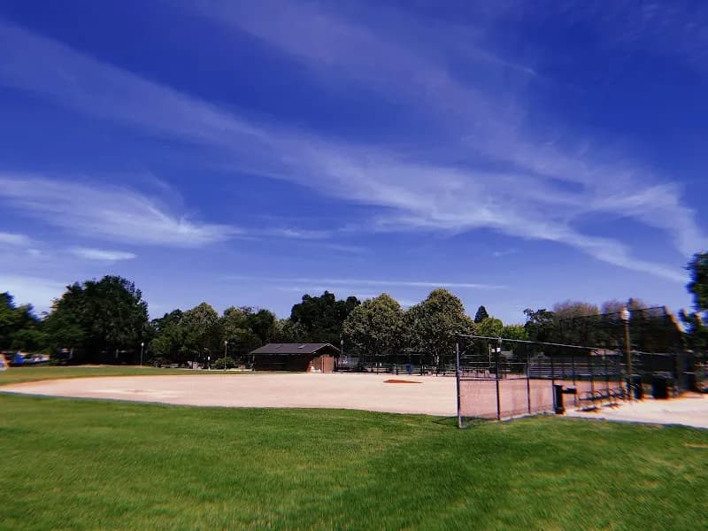 View of Burgess Park in Menlo Park, CA