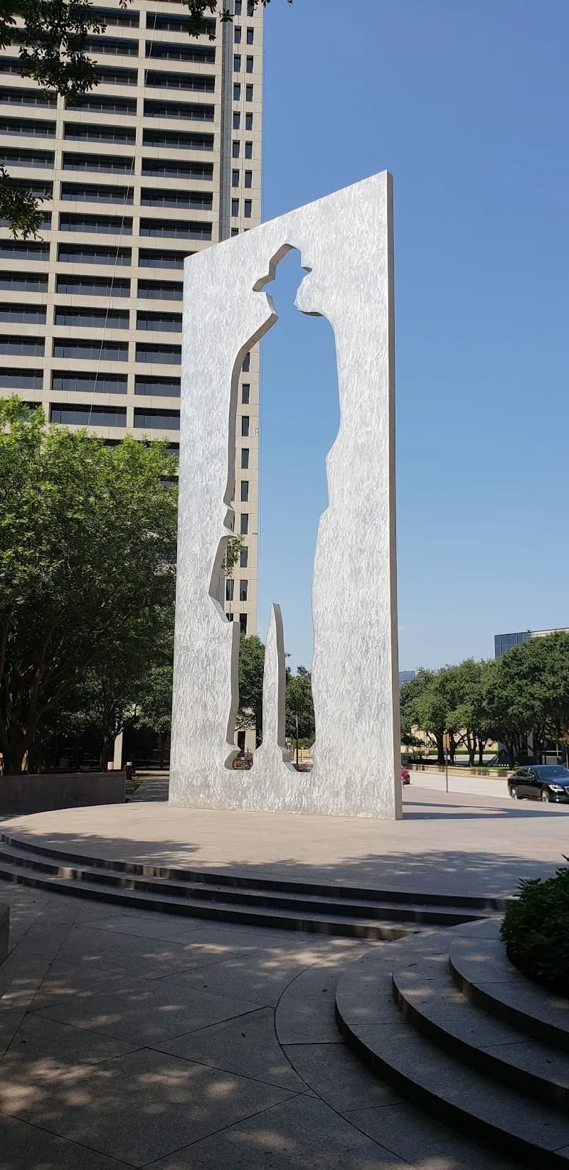 View of Burk Burnett Park in Fort Worth, TX