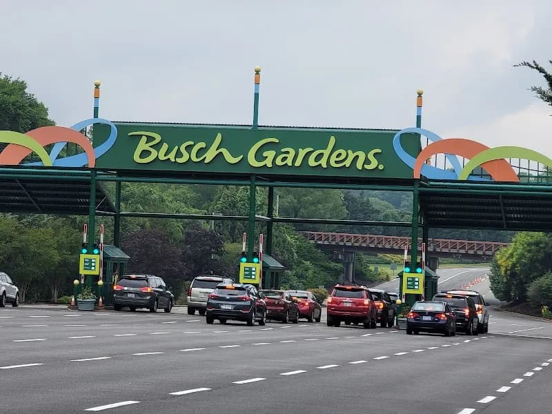 View of Busch Gardens Williamsburg in Virginia Beach, VA