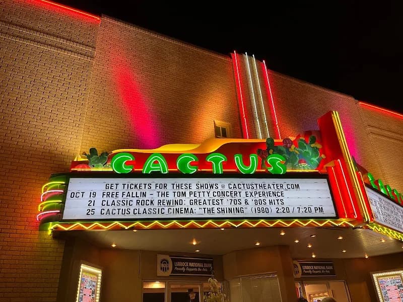 Cactus Theater live music venue in Lubbock, TX