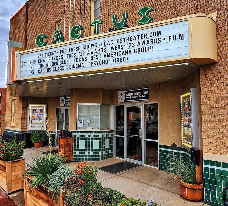 View of Cactus Theater in Lubbock, TX