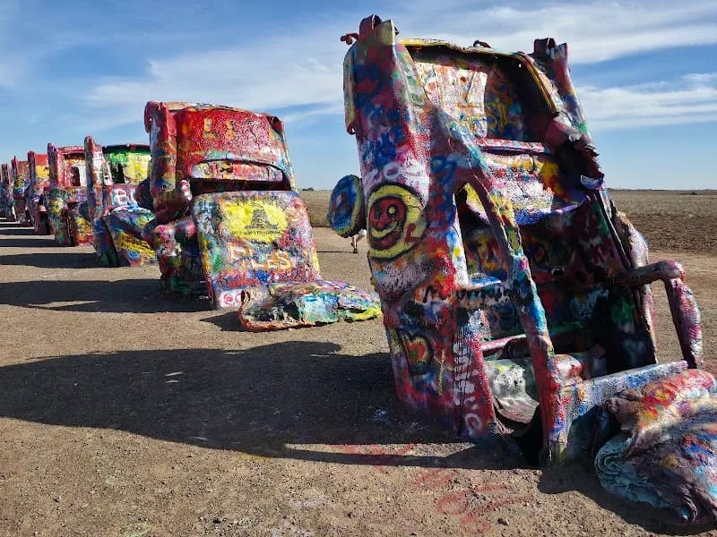 Cadillac Ranch sculpture in Amarillo, TX
