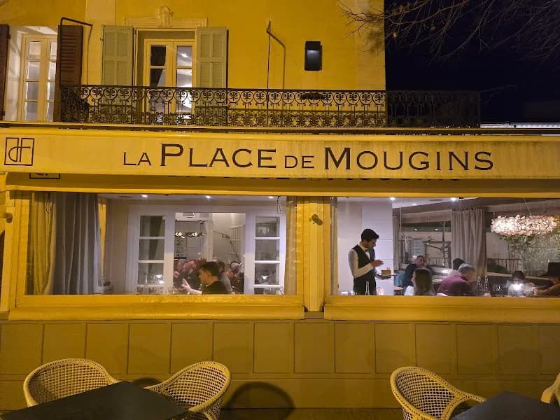 View of Café de la Mairie in Mougins, PACA