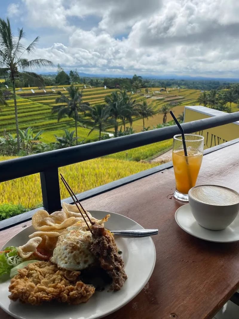 View of Café Jatiluwih in Jatiluwih, Bali
