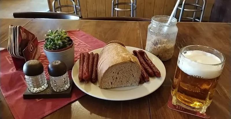 View of Café u Lva in Doksy, CZ