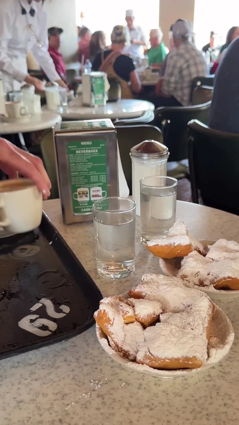 View of Cafe Du Monde in New Orleans, LA