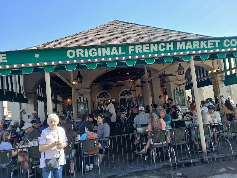 View of Cafe Du Monde in New Orleans, LA