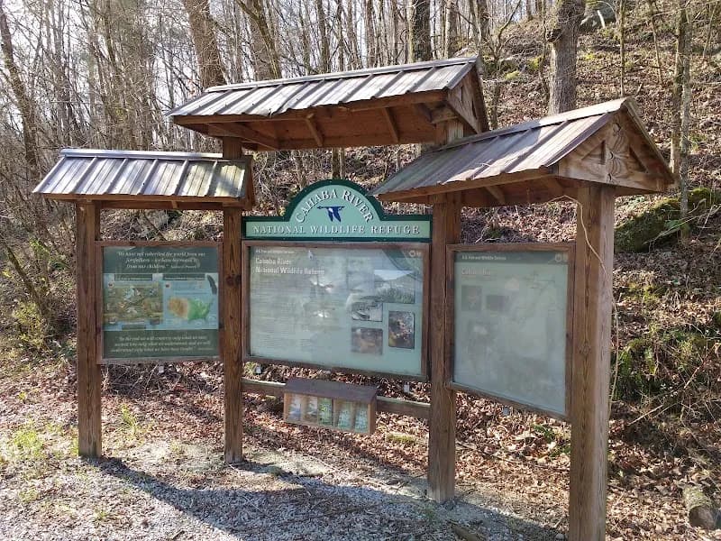 View of Cahaba River National Wildlife Refuge in West Blocton, AL