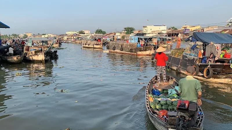 View of Cai Rang Floating Market in Can Tho, HCMC