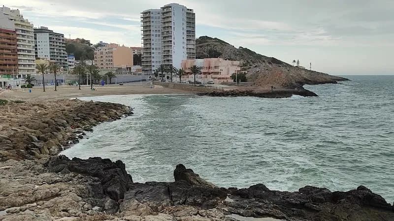 View of Cala del Faro de Cullera in Cullera, V