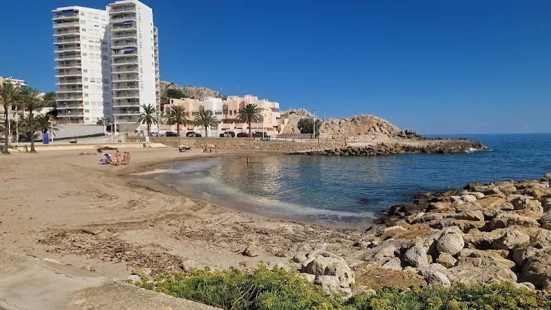 View of Cala del Faro de Cullera in Cullera, V