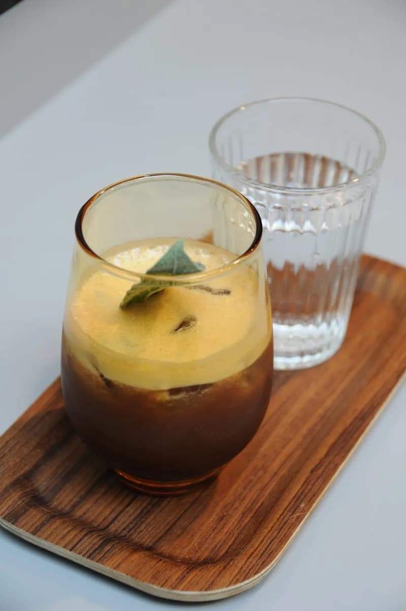 View of Calvin Fletcher's Coffee Company in Fountain Square, IN