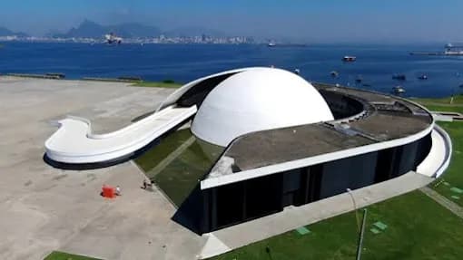 View of Caminho Niemeyer in Niterói, RJ