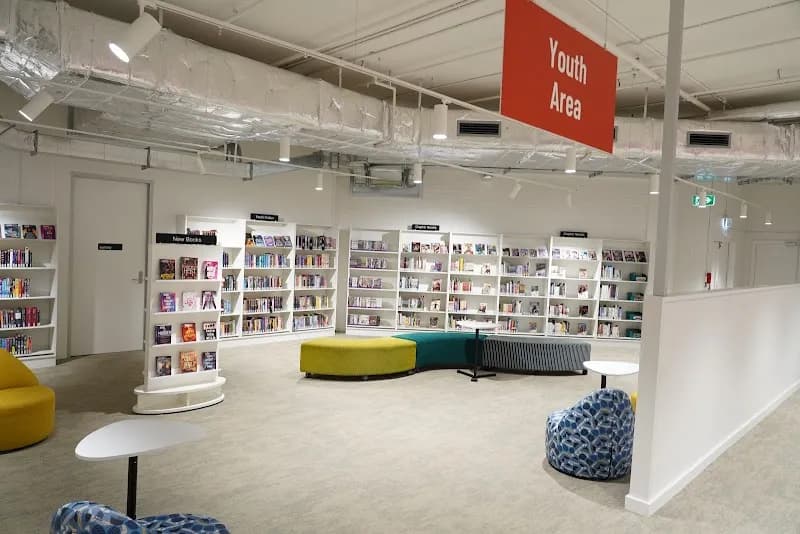 View of Campbelltown Library, HJ Daley in Campbelltown, NSW